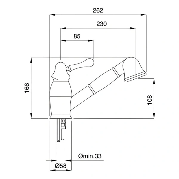 Смеситель для кухни Migliore Maya бронза 18193 (детальная фотография), для кухни