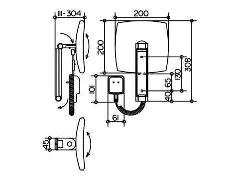 Зеркало для ванной Keuco iLook_move 17613 019001 с подсветкой (детальная фотография), в наличии