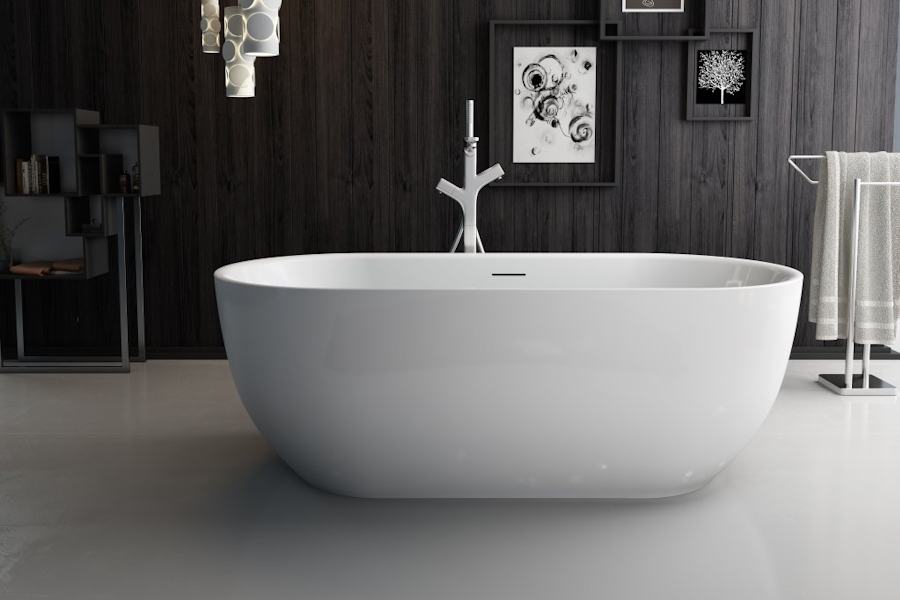 Ванна акриловая BelBagno 150х75 см отдельностоящая BB70-1500 (детальная фотография), 150x75 см