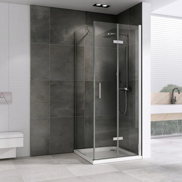 Душевой уголок Abber Zart 80x70 см профиль хром AG08080P-S71 (детальная фотография), современные, hi-tech