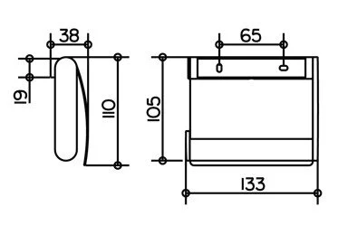 Бумагодержатель, хром,  Keuco Plan 14960 010000 (детальная фотография), нет в наличии