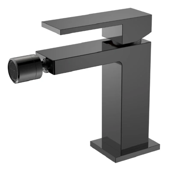 Смеситель для биде Boheme Qubic графит глянцевый 476-SGM (детальная фотография)