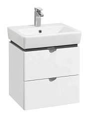 Тумба с раковиной подвесная Акватон Скай 1A238001SY010 50 см с двумя ящиками