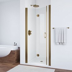 Душевая дверь профиль бронза стекло шиншилла Vegas-glass