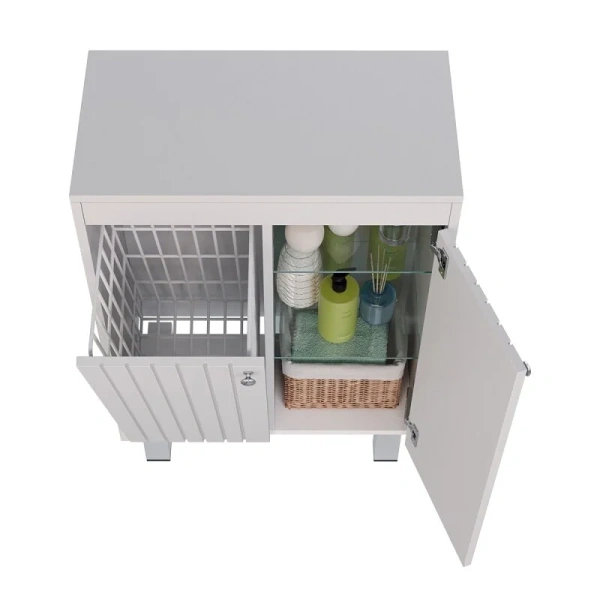 Тумба Lemark Romance LM07R35N-SH 60 см с корзиной для белья (детальная фотография), недорого