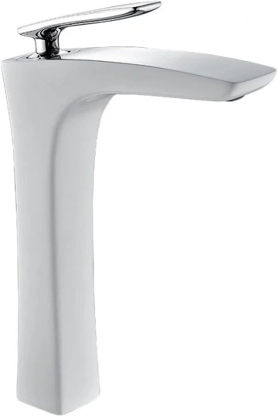 Смеситель для раковины Timo Helmi хром-белый 4011/00-16F (детальная фотография)