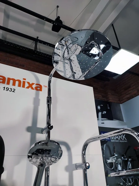 Душевая стойка Damixa Option с термостатом, округлая DX218091000 (детальная фотография), в наличии