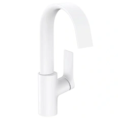 Смеситель для раковины Hansgrohe Vivenis белый матовый