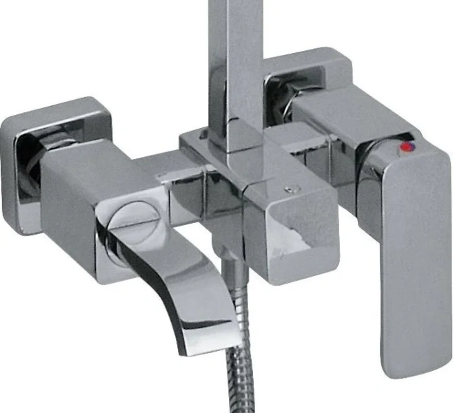 Душевая стойка хром Timo Selene SX-1013/00 (детальная фотография), с тропическим душем