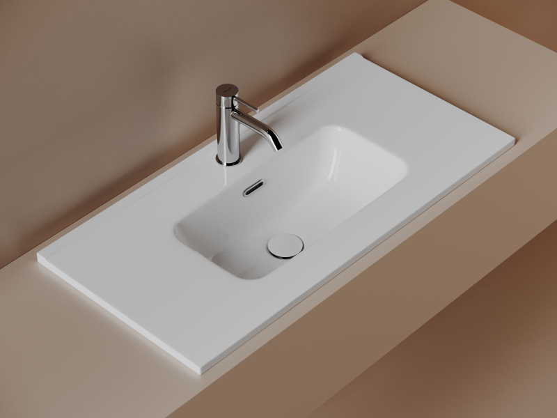 Раковина Ceramicanova Compact 81 см белая CN7026 (детальная фотография), современные, hi-tech