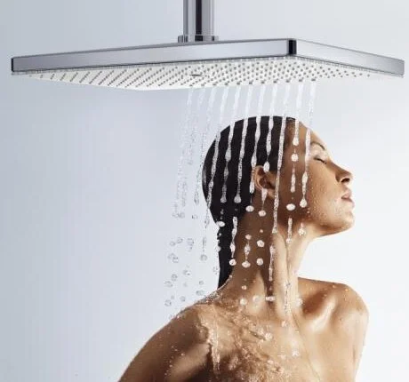 Верхний душ Hansgrohe Rainmaker Select белый/хром 24006400 (детальная фотография), современные, hi-tech