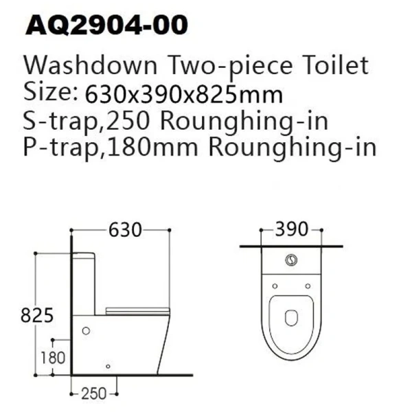 Унитаз компакт Акватек Вега с сиденьем микролифт AQ2904-00 (детальная фотография), современные, hi-tech