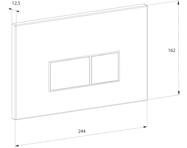 Схема (детальная фотография), слив эконом-стандарт с двумя клавишами