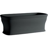 Ванна отдельностоящая из искусственного камня, черная матовая, Artceram Neo