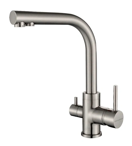 Смеситель для кухни Paulmark Essen под фильтр, никель Es213011-NI (детальная фотография)