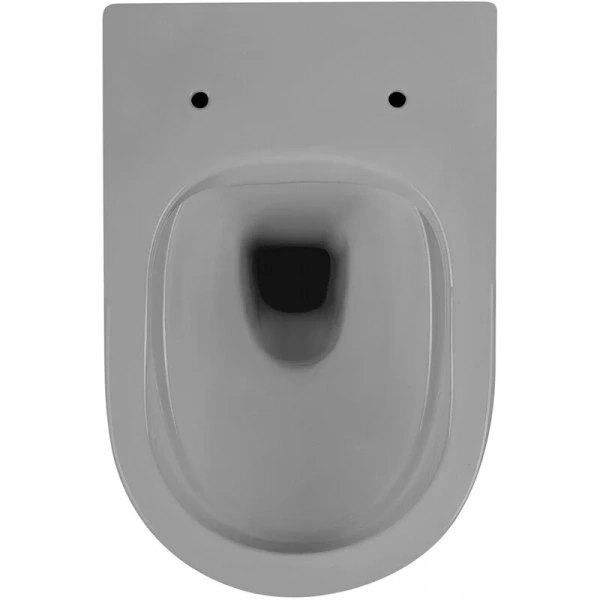 Унитаз подвесной Abber BEQUEM серый матовый AC1103MG (детальная фотография), с микролифтом