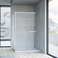 Душевой уголок Vincea Slim Soft 140х80 см профиль хром