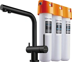 Смеситель для кухни Omoikiri Nagano-GB + Pure drop Lite графит