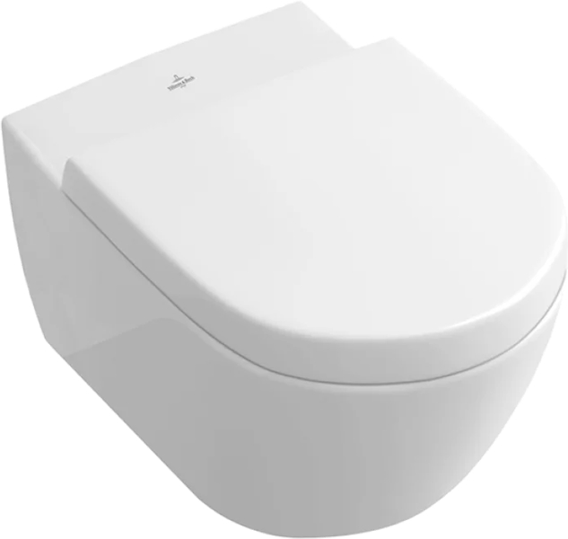 Унитаз подвесной Villeroy & Boch Subway 2.0 ярко-белый с покрытием CeramicPlus 5614R0R2 (детальная фотография)